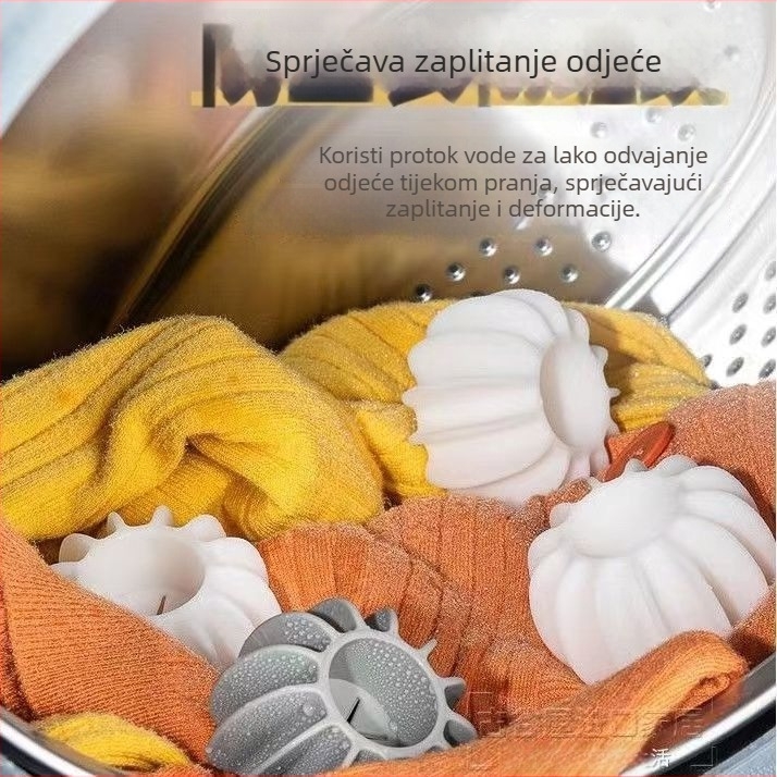 Kuglica za pranje protiv zapetljavanja za perilice s bubnjem i pulsatorom – čišćenje i njega odjeće