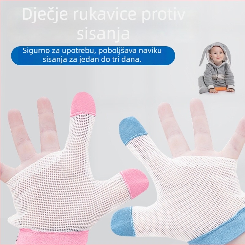 Dječje rukavice protiv sisanja prstiju