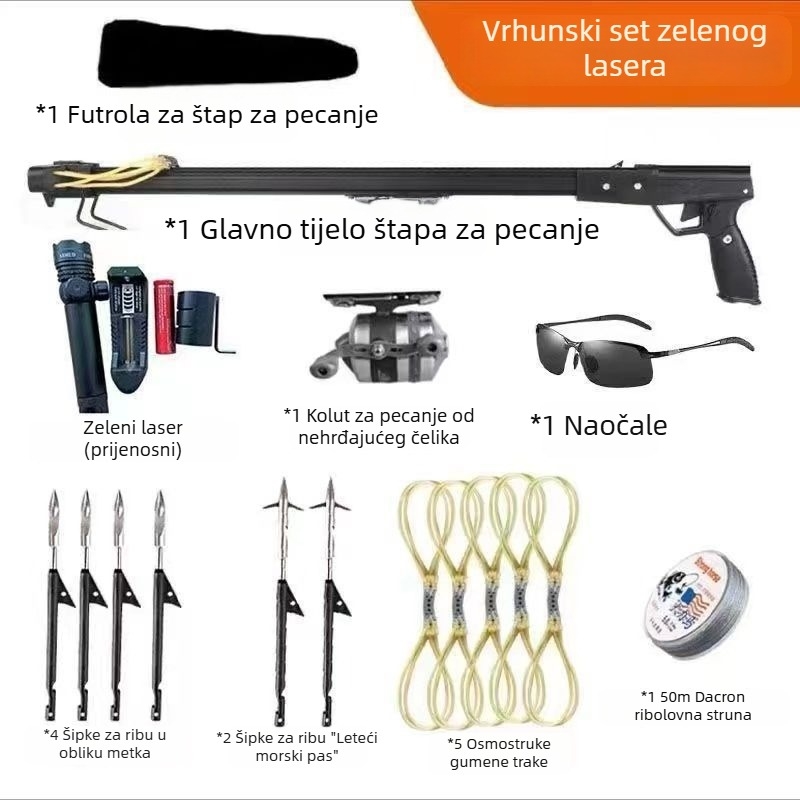 Nova treća generacija ribarske praćke s infracrvenim šipkama – dug domet, visoka preciznost