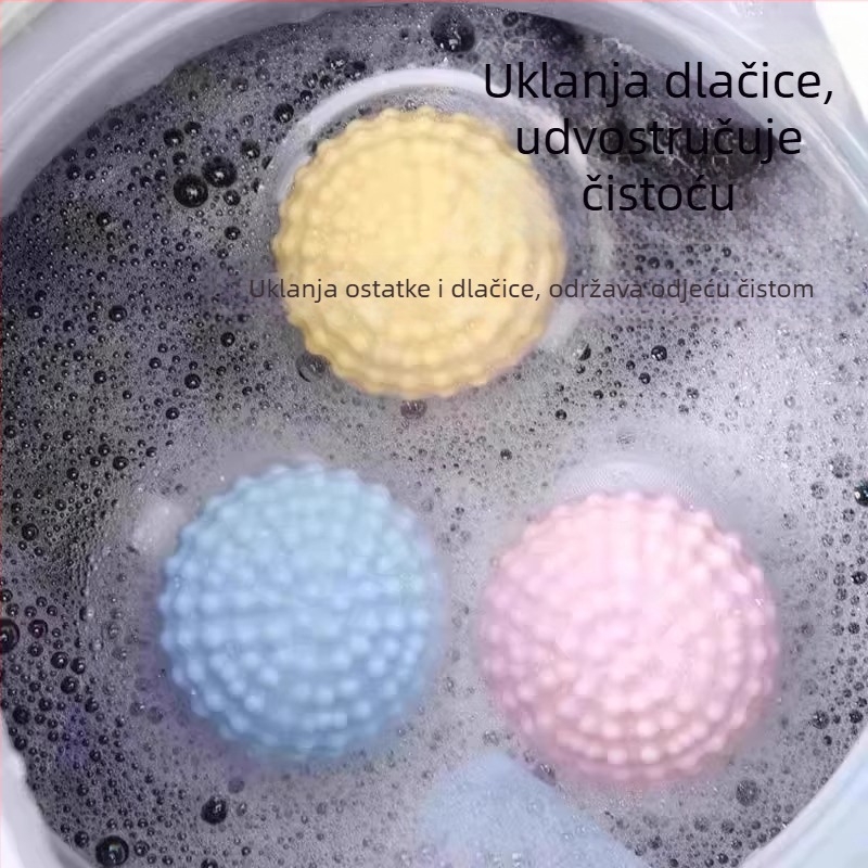 Mrežasti filter perilice rublja protiv zapetljavanja i uklanjanja dlaka – čisti plutajuće nečistoće i mrlje, kuglica za pranje