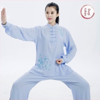 Ljetni ženski tai chi kostim, set za vježbanje Eight-Section Brocade, moderan