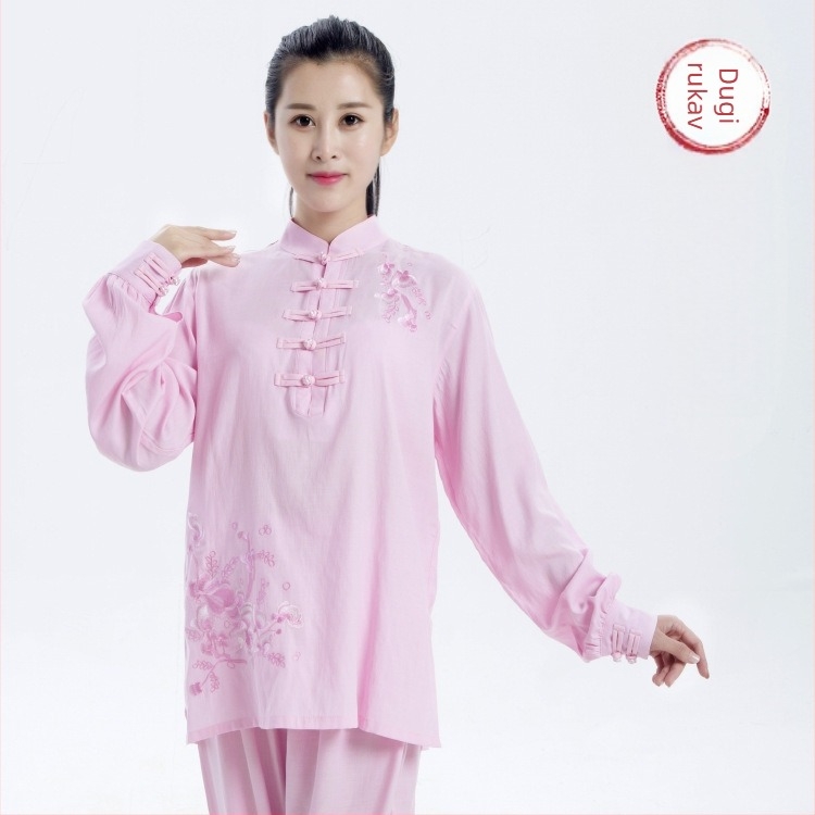 Ljetni ženski tai chi kostim, set za vježbanje Eight-Section Brocade, moderan