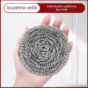 Velika žičana kugla od nehrđajućeg čelika s držačem za pranje posuđa