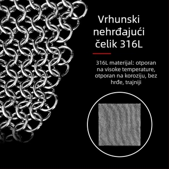 316L nehrđajući čelik: kuglica od žice za pranje posuđa i spremnik za pranje, alat za uklanjanje kamenca i čišćenje kuhinje