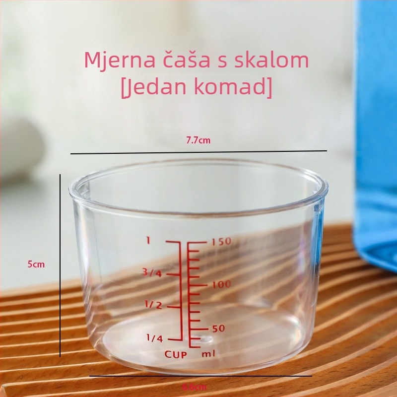 Plastična četvrtasta posuda za skladištenje žitarica i brašna, zatvorena, otporna na vlagu i insekte, kuhinjski spremnik, kapacitet 2,1–3 L.