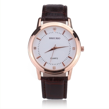 Par kvarcnih satova s PU narukvicom, unisex, casual stil, 30 mm brojčanik, kućište od legure, model Oumi ya001