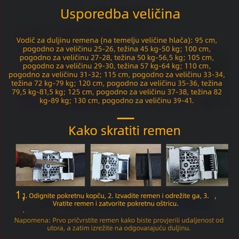 Ženski kaiš od prave kože — udoban i svestran modni dodatak za hlače