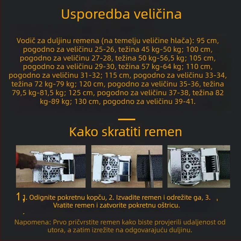 Ženski kaiš od prave kože — udoban i svestran modni dodatak za hlače