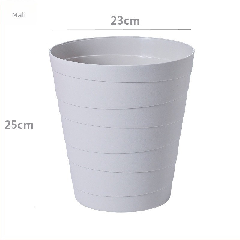 Shunli Nordic plastični koš za smeće, otvoreni vrh, 8 L, za kuhinju, dom i ured, mat završna obrada