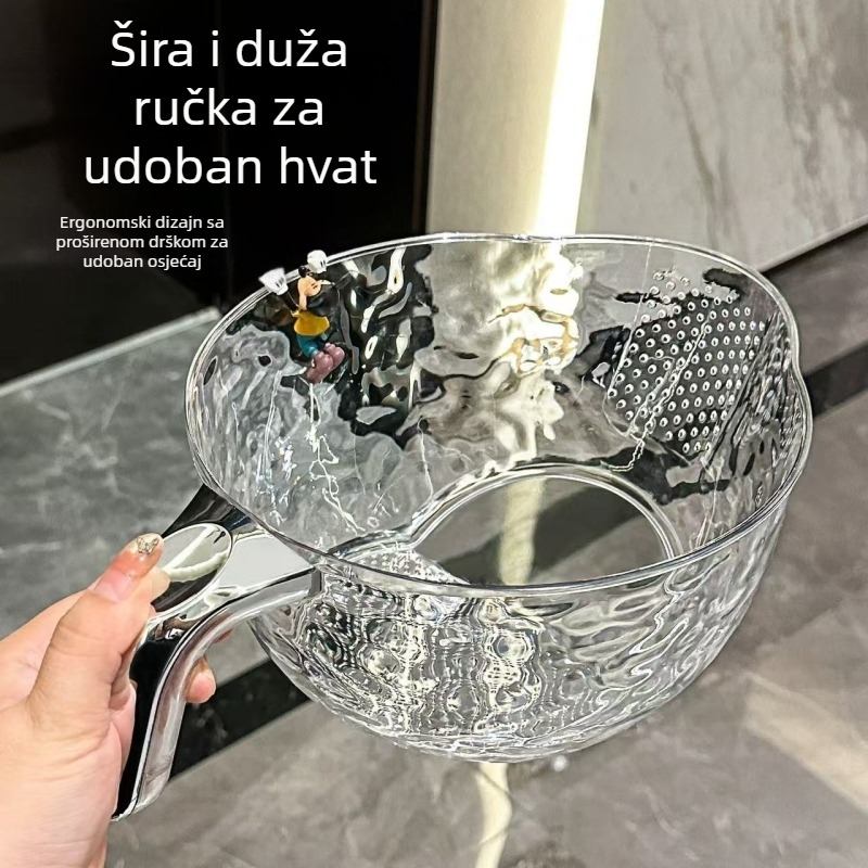 Kuhinjski set za pranje riže sa sitom, odvodnim košem i posudom za povrće i voće