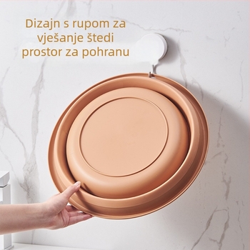 OEM/ODM posuda za pranje s prilagodljivim otiskom, prijenosna, sklopiva, višefunkcionalna posuda za pranje stopala ili lica