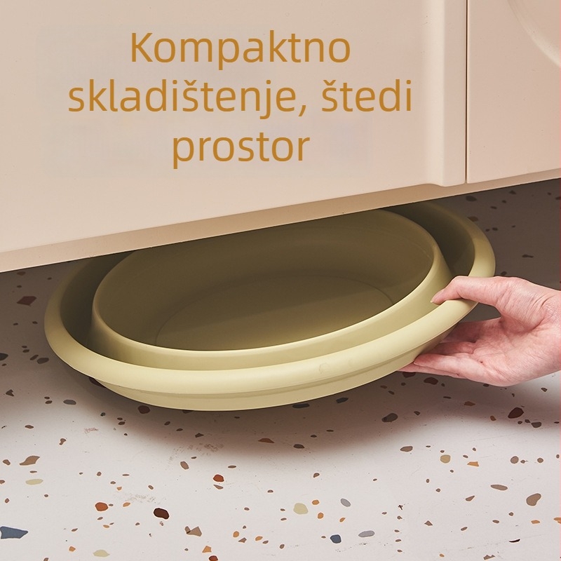 OEM/ODM posuda za pranje s prilagodljivim otiskom, prijenosna, sklopiva, višefunkcionalna posuda za pranje stopala ili lica