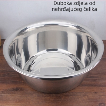 80 cm debelo nemagnetno korito za pranje povrća, duboko, metalno, teške izvedbe