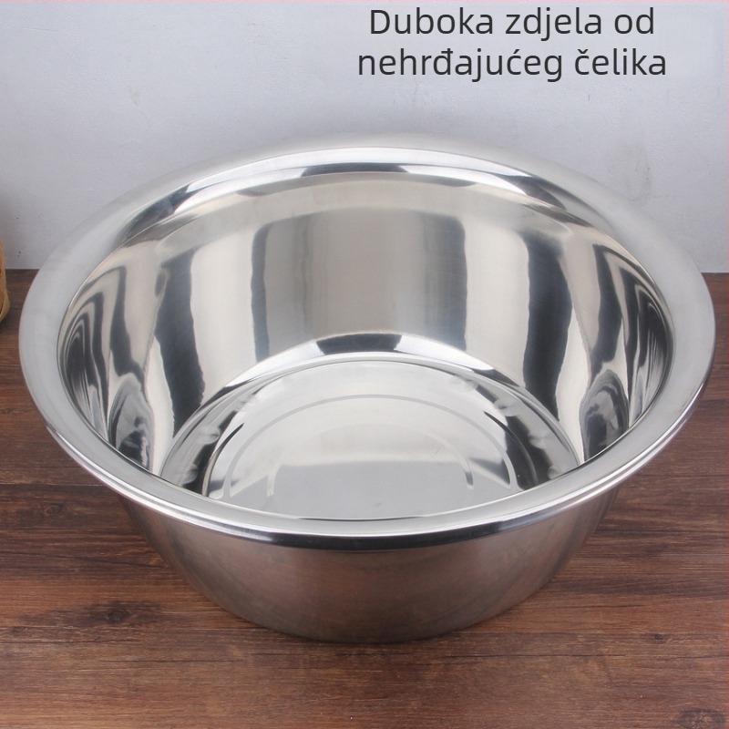80 cm debelo nemagnetno korito za pranje povrća, duboko, metalno, teške izvedbe