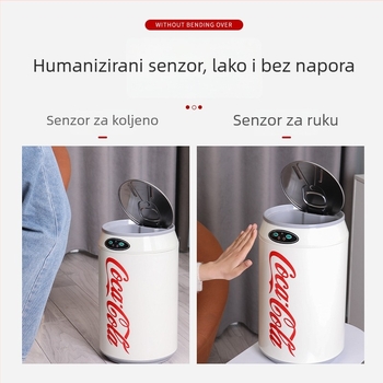 Nerđajući čelični pametni koš s senzorom poklopca, 9 L, za kuhinju, spavaću sobu, kupaonicu i dnevni boravak