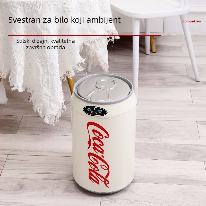 Nerđajući čelični pametni koš s senzorom poklopca, 9 L, za kuhinju, spavaću sobu, kupaonicu i dnevni boravak
