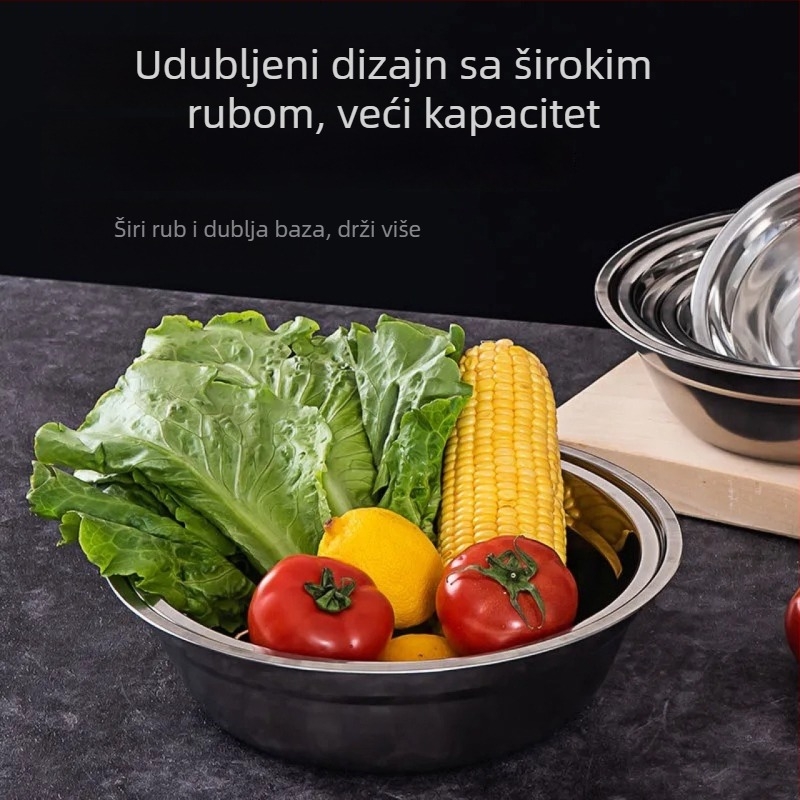 Nehrđajući čelik, višenamjenska posuda za juhu, kompaktna kuhinjska posuda, čvrsta konstrukcija
