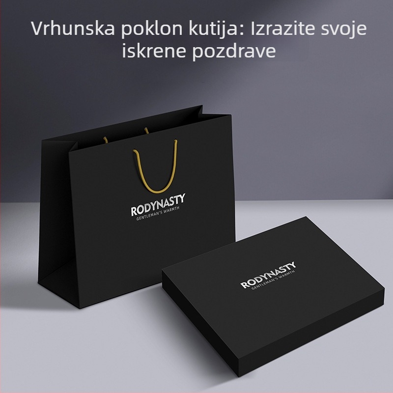 Zimski muški šal od vunene smjese, debeo za toplinu i zaštitu od vjetra, kineska crvena, šal za vrat za vožnju biciklom na otvorenom