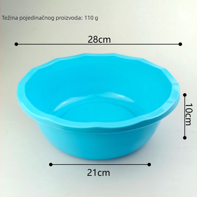 Plastična posuda za pranje – kompaktna, pogodna za kućnu upotrebu ili dom za studente, za pranje lica, stopala i povrća