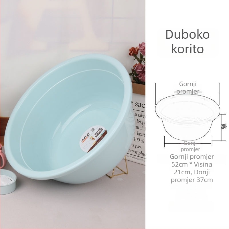 Velika plastična posuda za kupanje beba i djece, pogodna za internat, pranje nogu i lica
