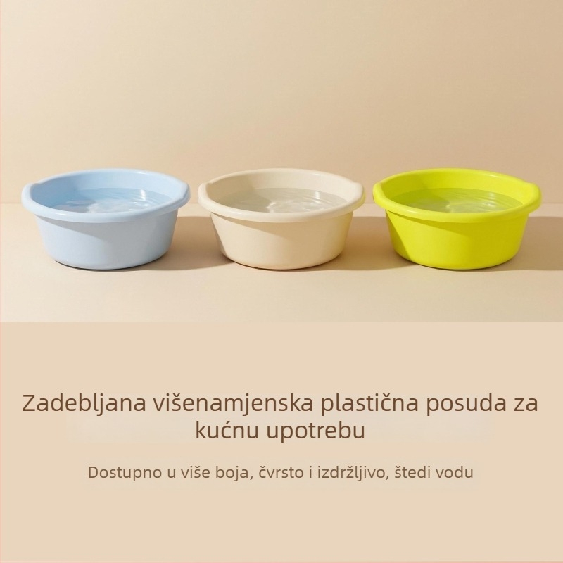 Na skladištu: Jednostavne plastične posude za kućnu upotrebu, plastične umivaonike za odrasle i bebe, za učenike i djecu