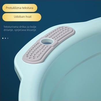 Višefunkcionalna plastična posuda s dvije ručke za pranje, kupanje beba, pranje rublja i kupanje stopala