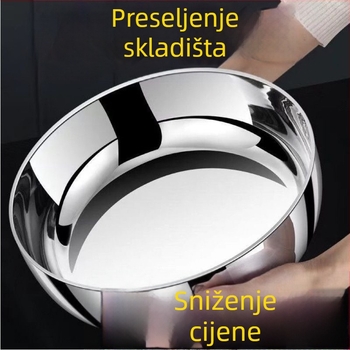 32 cm ekstra debela nehrđajuća čelična zdjela za kuhinju, velik kapacitet za miješenje tijesta, pranje povrća i mućenje jaja