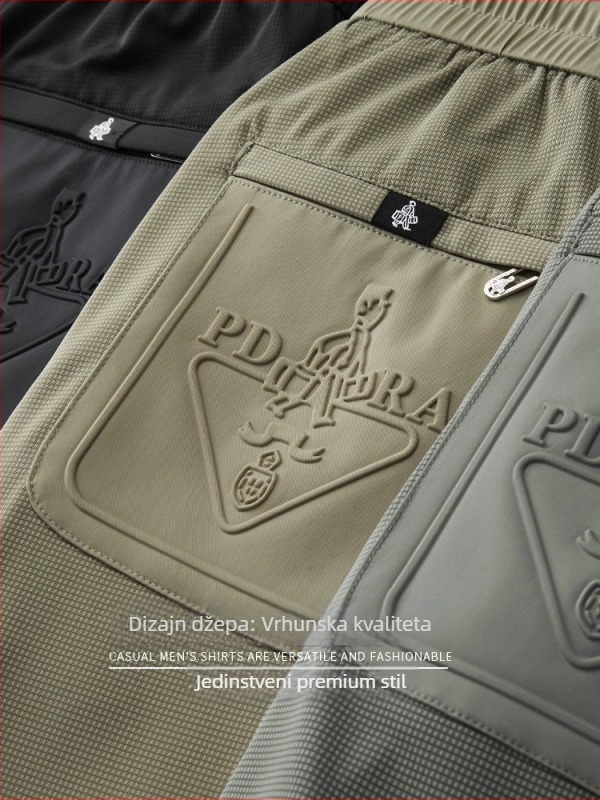 Muške ljetne sportske hlače, slim fit, lagane i prozračne, europski stil, casual