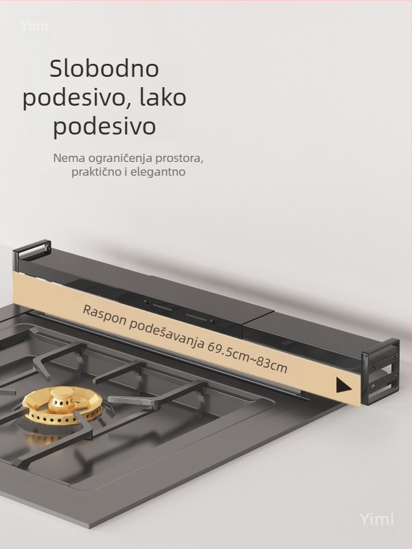 Uski bočni stalak u kuhinji, pored štednjaka, za pohranu začina i umaka u prorezima