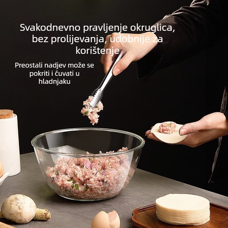 Staklena zdjela s poklopcem, kaljeno staklo, neprijanjajuća - za zamiješanje tijesta, šlag i jaja