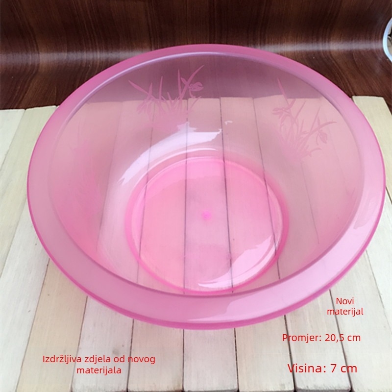 Prozirna plastična zdjela za miješanje salata, mala veličina do 27 cm, izdržljiva