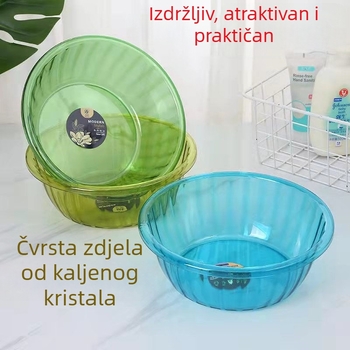 Plastični prozirni umivaonik za lice, kaljeni, kompaktni za studentski dom