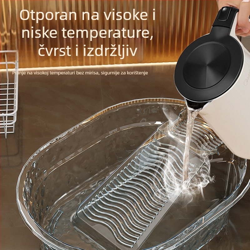 Integrirana posuda za pranje s pločom za ribanje, velika kapaciteta, plastična
