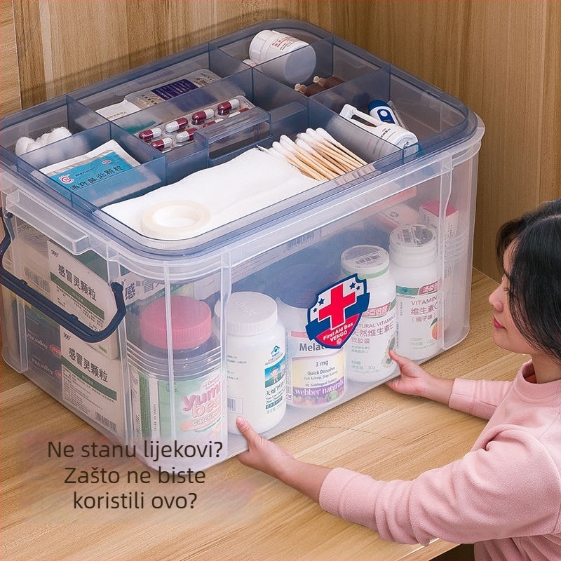 Kućna ljekarna, kutija za prvu pomoć, kutija za lijekove, velika medicinska kutija, komplet medicinskih kutija za dom, mala medicinska kutija