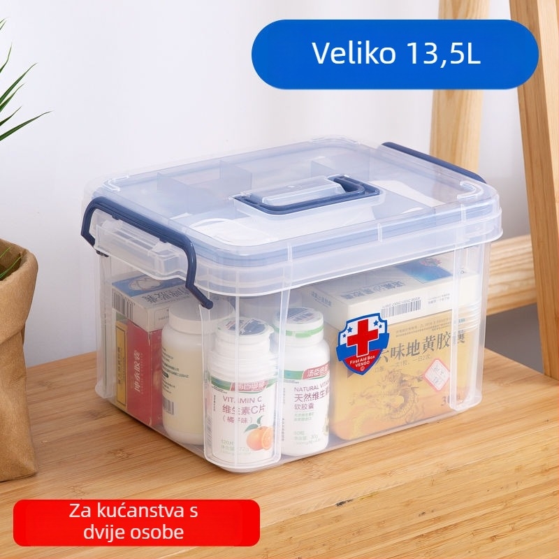 Kućna ljekarna, kutija za prvu pomoć, kutija za lijekove, velika medicinska kutija, komplet medicinskih kutija za dom, mala medicinska kutija