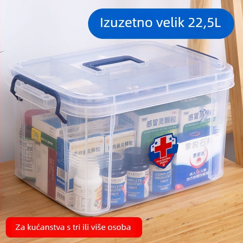 Kućna ljekarna, kutija za prvu pomoć, kutija za lijekove, velika medicinska kutija, komplet medicinskih kutija za dom, mala medicinska kutija