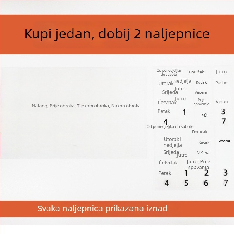 Kutija za lijekove od plastike velike kapacitete s 21 pretinaca za jutro, podne i večer; prenosna, mogućnost prilagođenog logotipa