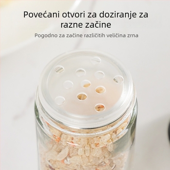 Okretni stalak za začine u obliku Ferrisova kolotača sa staklenim posudama za kuhinju