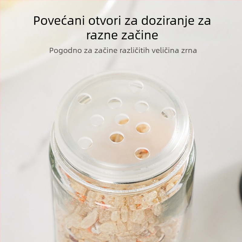 Okretni stalak za začine u obliku Ferrisova kolotača sa staklenim posudama za kuhinju