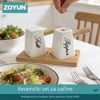 Keramički set posuda za začine u kuhinji – posude za sol i papar