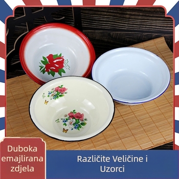 Debeli duboki emajlirani željezni zdjel – za hot pot, umake, juhu i rižu