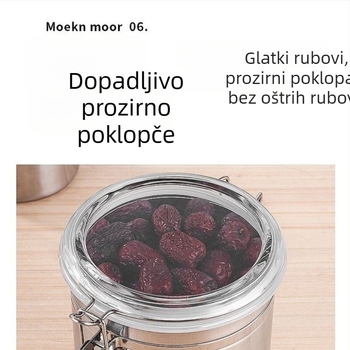 Nehrđajući čelični zatvoreni spremnik za pohranu kave, bombona, suhog voća i čaja