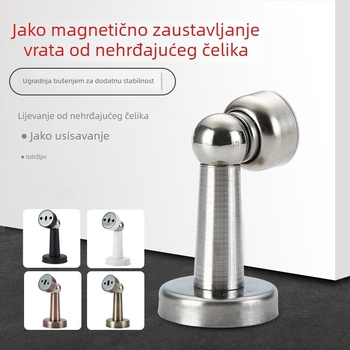 Nehrđajući čelični magnetski zaustavljač vrata s tihim buffer-om protiv sudara, debeli dizajn
