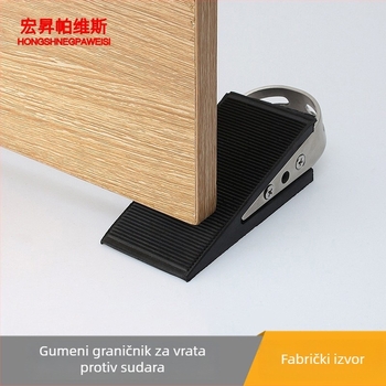 PAWIS vrata stopper od nehrđajućeg čelika 304, otporan na vjetar, postavljen na pod, čvrst, tih, zaštita od sudara, unutarnji stopper za vrata, moderni minimalistički stil.