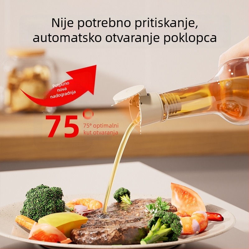 Automatsko izlijevanje s preklopnim poklopcem, bez kapanja — silikonski izljev za boce sa sojinom omakom, octom, maslinovim uljem i vinom