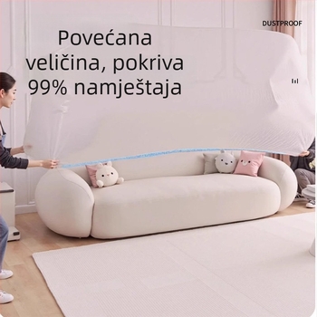 Jednokratna elastična navlaka za veliku postelju, potpuno pokrivanje namještaja i kauča, zaštita od prašine