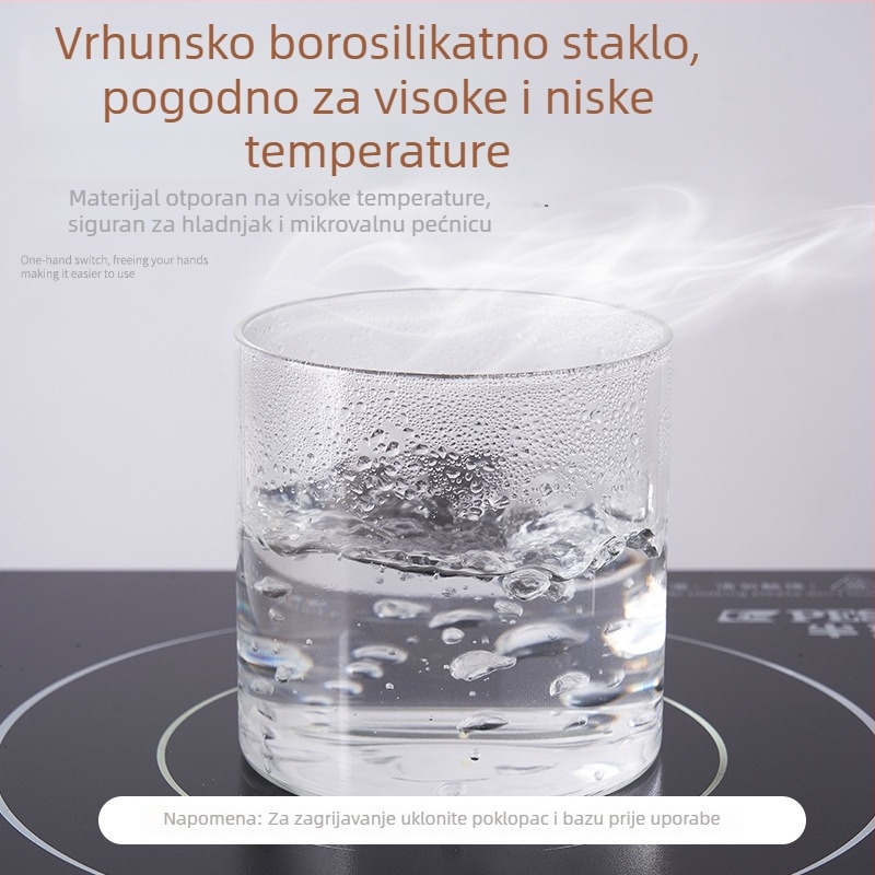 Staklena posuda s čepom za čaj i grickice, borosilikatno staklo, prašno otporna, kapacitet 350 ml, 600 ml ili 1000 ml