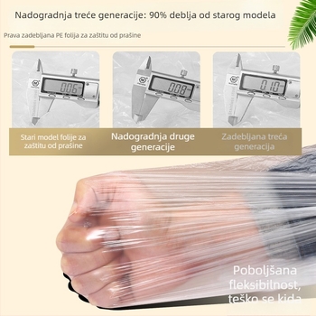 Kućna zaštitna plastična folija za zaštitu kreveta i namještaja od prašine, jednokratna zaštitna odjeća za renoviranje