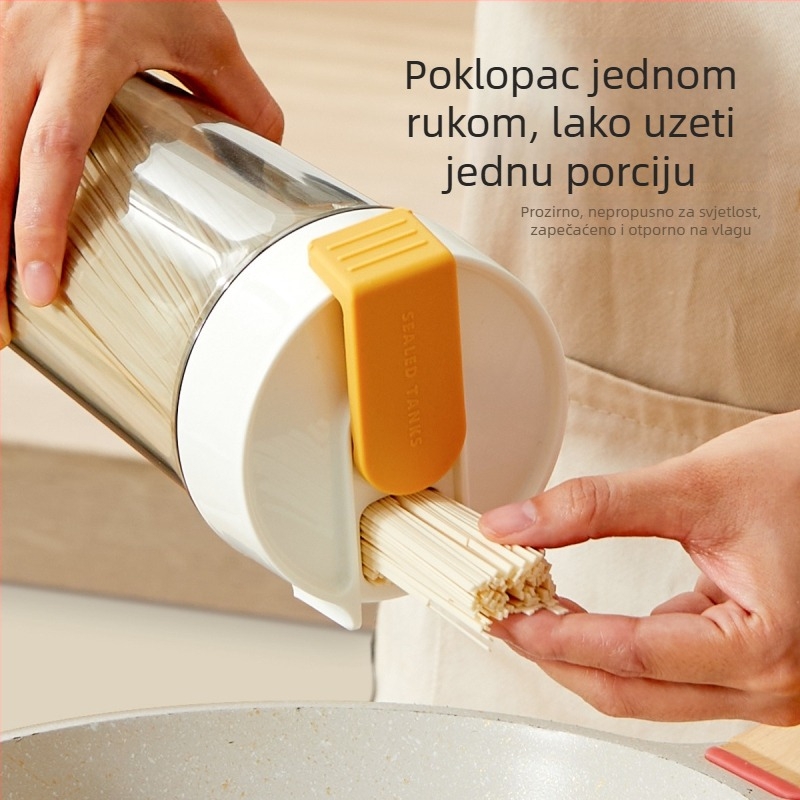 Kutija za pohranu tjestenine, zatvoreni spremnik za tjesteninu, 800–1000 ml, za suhe namirnice, čaj i žitarice