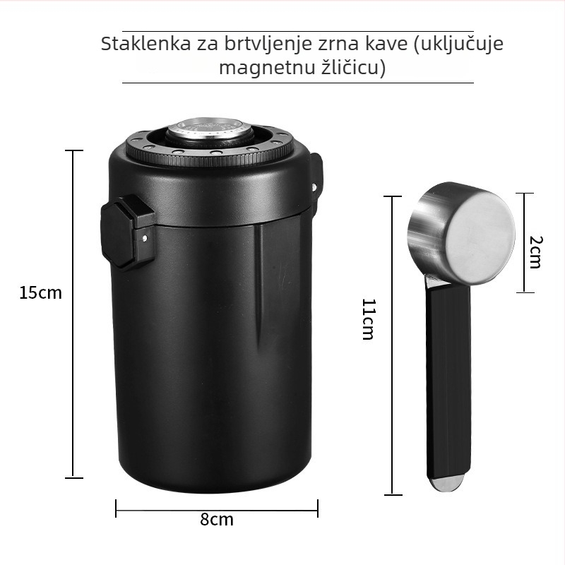 Posuda od nehrđajućeg čelika 304 za kavu s vakuumom, jednosmjernim izdvojem i nadzorom vlage